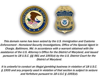 U.S. Homeland Security Seizes Bodog.com