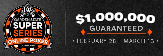 Partypoker Garden State Super Series IV Promises $1M in Guarantees