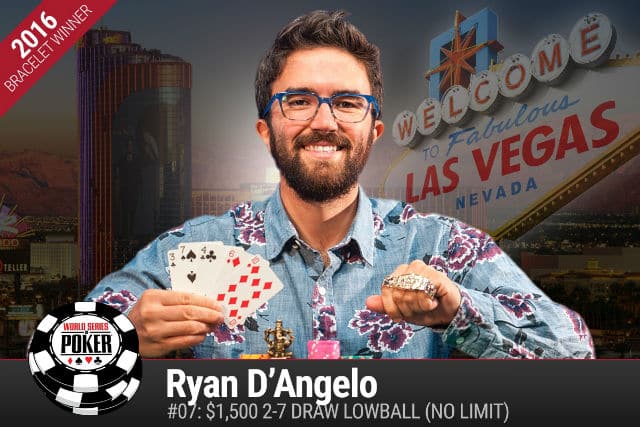 WSOP: Ryan D&#8217;Angelo Wins First Bracelet, Addamo Leads $1500 NLHE