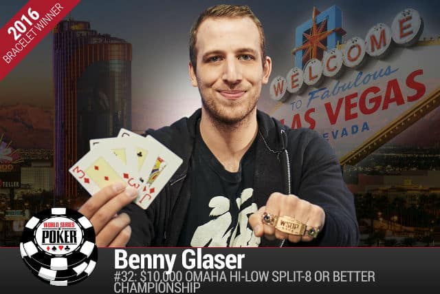 WSOP: Benny Glaser Wins Second Omaha Hi-Lo Bracelet of the Summer