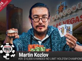 WSOP: Martin Kozlov Wins $10K Six Max, Chris Vitch Wins Lowball Mix