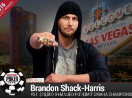 WSOP: Brandon Shack-Harris Wins Pot Limit Omaha Championship