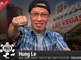 WSOP: Hung Le Wins Crazy Eights, Bonomo Continues Leading PPC