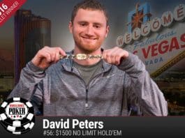 WSOP: David Peters Wins First Bracelet; Mizrachi Makes $50K Final Table