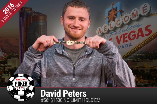 WSOP: David Peters Wins First Bracelet; Mizrachi Makes $50K Final Table