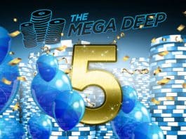 888 Poker Guarantees $500,000 for Mega Deep Fifth Anniversary