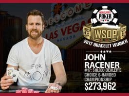 WSOP: John Racener Wins First Bracelet, Millionaire Maker Underway