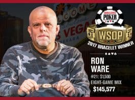 WSOP: Ron Ware Gets 8 Game Redemption with Bracelet Win