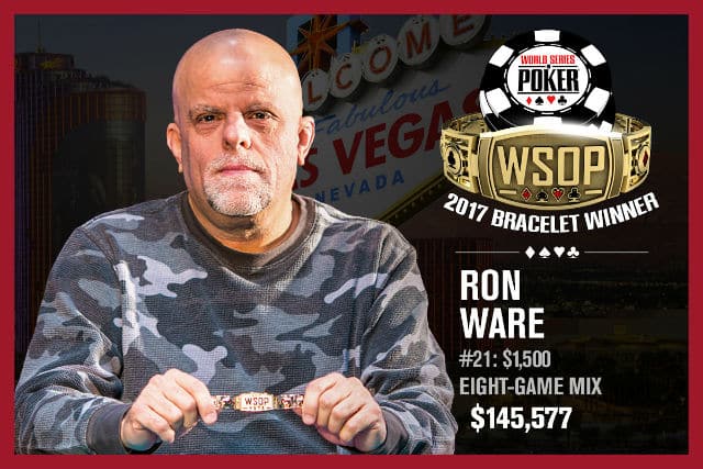 WSOP: Ron Ware Gets 8 Game Redemption with Bracelet Win