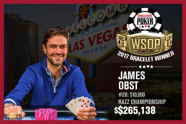 WSOP: James Obst Breaks Through for First Bracelet in $10K Razz