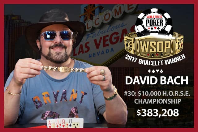 WSOP: David Bach Wins $10K HORSE for Second Bracelet of the Summer