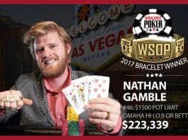 WSOP: Nathan Gamble Wins Sunday&#8217;s Only Bracelet; Hellmuth Lurking