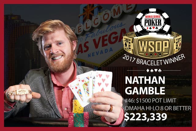 WSOP: Nathan Gamble Wins Sunday&#8217;s Only Bracelet; Hellmuth Lurking