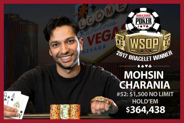 WSOP: Mohsin Charania Completes Triple Crown with $1,500 NLHE Win