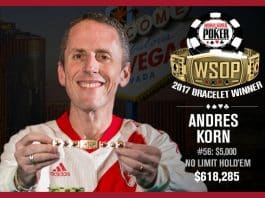 WSOP: Andres Korn Wins Gold for Argentina, $50K PPC Underway