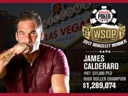 WSOP: James Calderaro Wins $25K PLO; Nipun Java Wins $1K Online