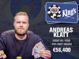 WSOP Europe: Andreas Klatt Wins €1,100 Pot Limit Omaha