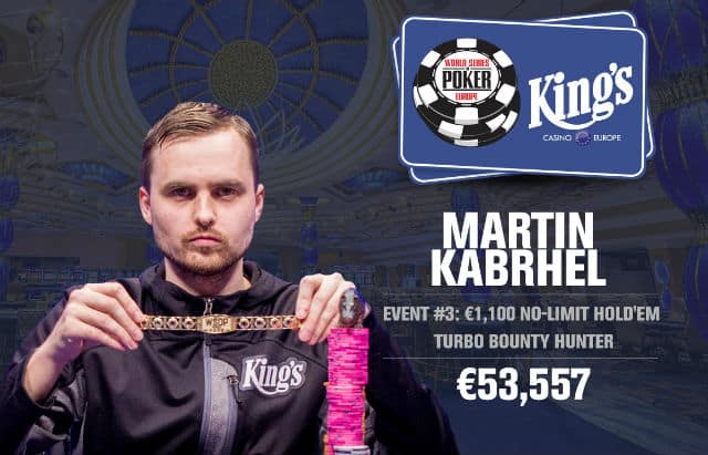 WSOP Europe: Martin Kabrhel Wins €1,100 Super Bounty Turbo