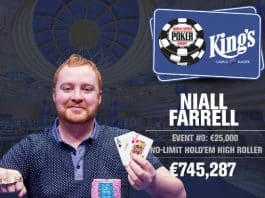 WSOP Europe: Niall Farrell Wins €25K HR, Completes Triple Crown