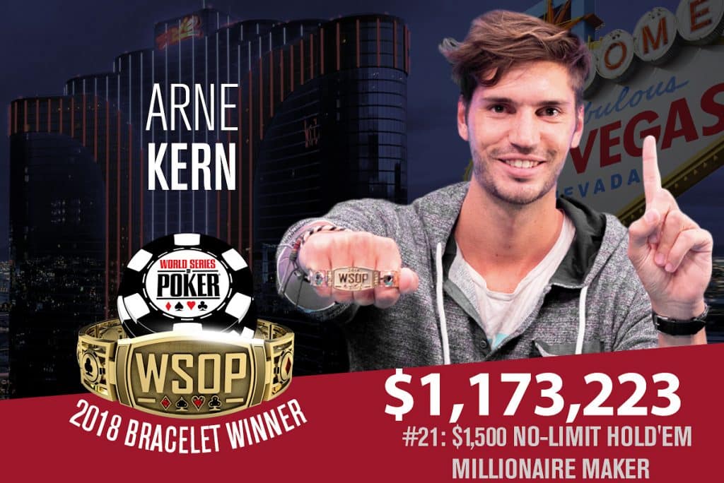 WSOP: Arne Kern wins MILLIONAIRE MAKER for $1.17M