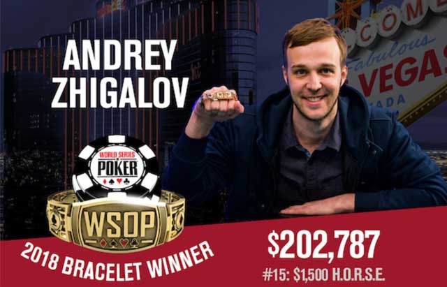 WSOP: Russia&#8217;s Zhigalov Scores Gold, Millionaire Maker Takes Flight