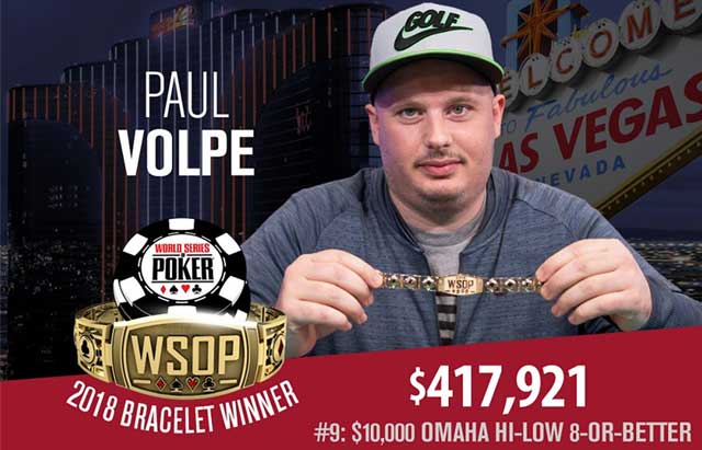 WSOP: Volpe, Harkin Win Bracelets, $10K Heads-Up Into Round Of 16