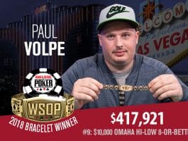 RANK &#038; FILE: Paul Volpe First Former #1 Player to Three Bracelets