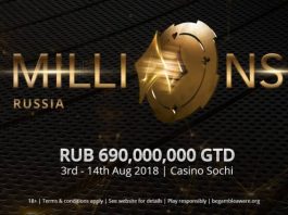 partypoker MILLIONS LIVE Travels to Casino Sochi