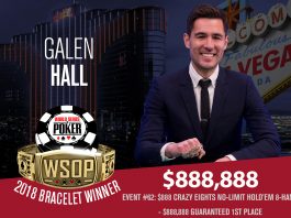 WSOP: Shawn Daniels Tops Day 2AB, Galen Hall Wins $888 Bracelet