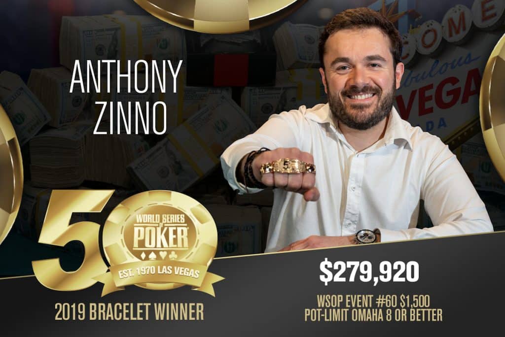 WSOP: Anthony Zinno, Phil Hui Each Win Second Career Bracelet