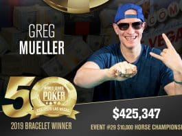 WSOP: Greg Mueller Conquers $10K HORSE for Third Bracelet