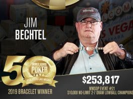 WSOP: Former Main Event Champ Jim Bechtel Wins No Limit 2-7