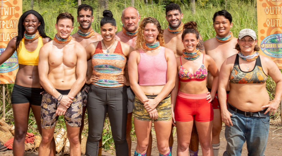 Ronnie Bardah and some of his fellow castaways for Season 39 of Survivor