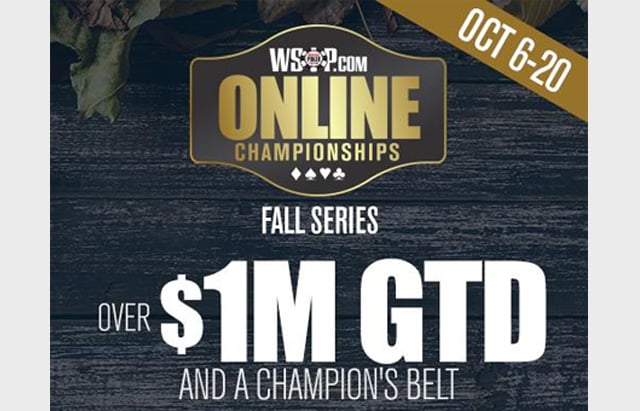 WSOP.com&#8217;s Fall Online Championships Features $1 Million Guaranteed