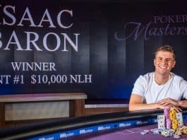 Isaac Baron Wins First Event of 2019 Poker Masters for $223K