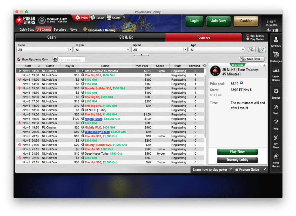 PokerStars PA Fully Live with Wide Variety of Stakes and Formats