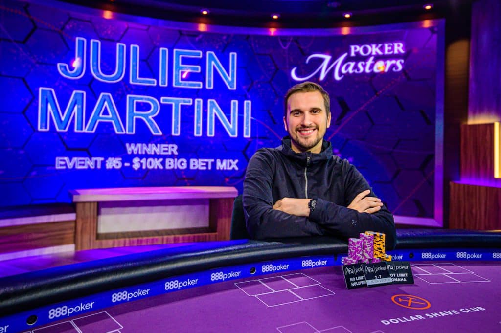 Julien Martini Wins Poker Masters $10K Big Bet Mix Event