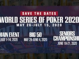 WSOP Announces 2020 Dates; Big 50 Set to Return