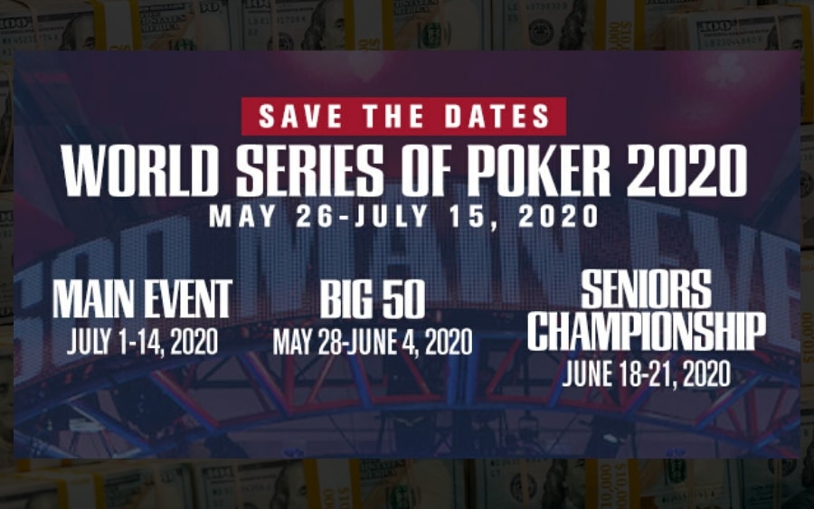 WSOP Announces 2020 Dates; Big 50 Set to Return