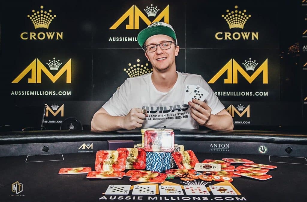 Kahle Burns Caps HOF Week with Aussie Millions $100K Challenge Win