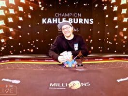 Kahle Burns Begins 2020 with partypoker MILLIONS UK High Roller Win