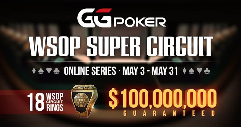 GGPoker Guarantees $100,000,000 for WSOP Super Circuit Online