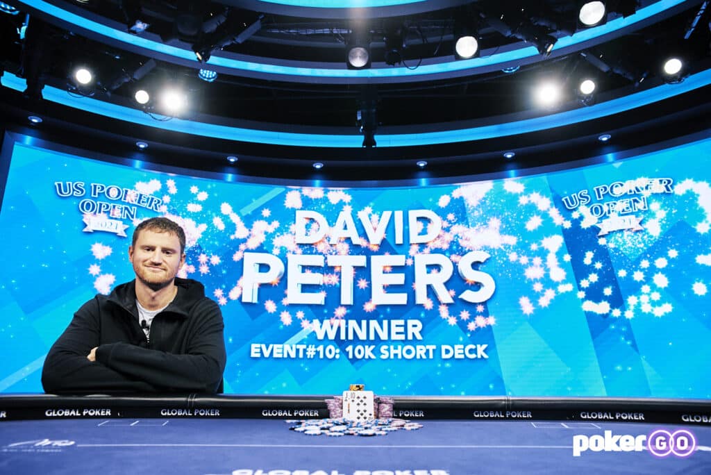 David Peters Wins U.S. Poker Open $10K Short Deck for Second Title