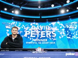 David Peters Wins U.S. Poker Open $10K Short Deck for Second Title