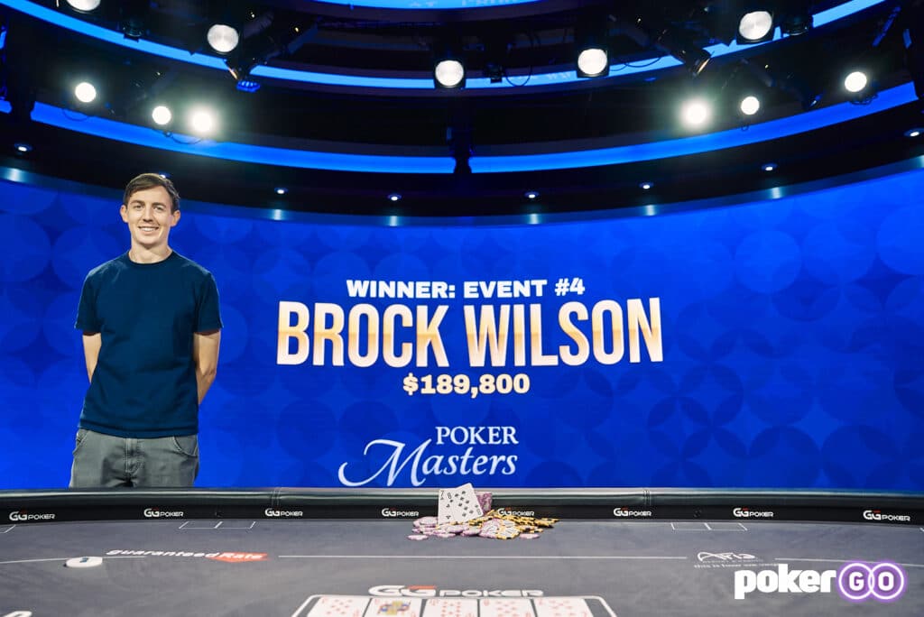 Brock Wilson Wins 2021 Poker Masters Event #4 for $189,800