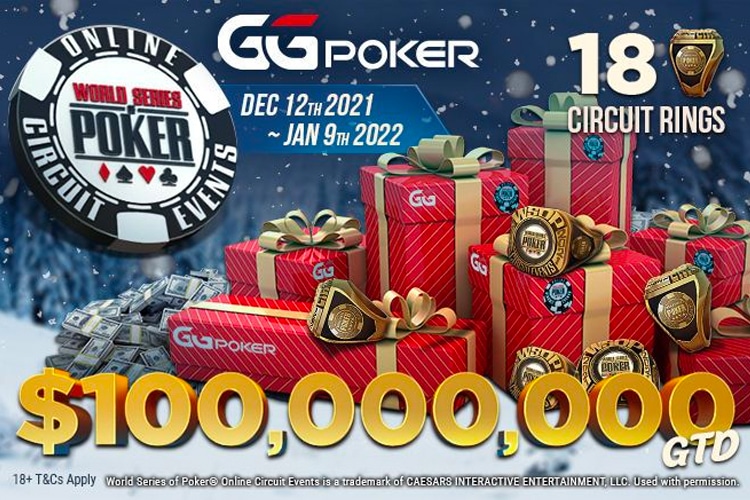 WSOP Winter Online Circuit Returns To GGPoker With $100M GTD