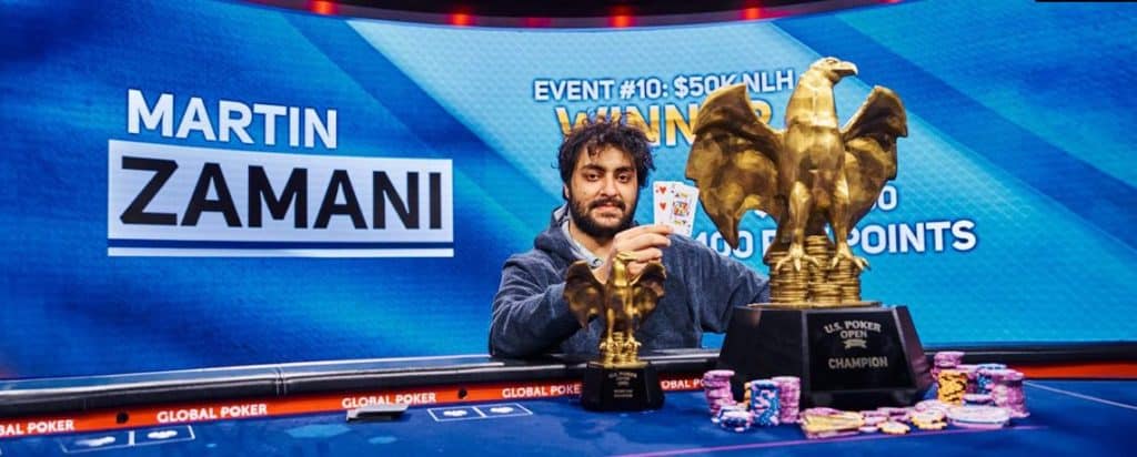 Martin Zamani Claims 2023 U.S. Poker Open Championship After Final Event Win