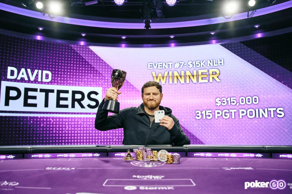 David Peters Wins Second PokerGO Cup Title in Event #7 to Take Championship Lead