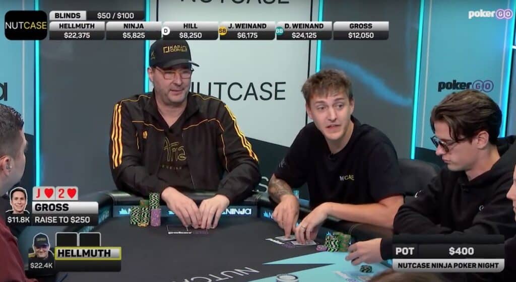 Nutcase Poker Night Sees Ninja and Phil Hellmuth Rule the Felt