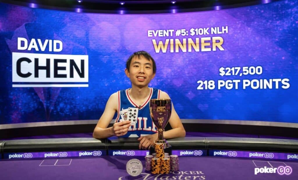 Poker Masters Event #5 Won by 21-Year-Old David Chen for $217,000